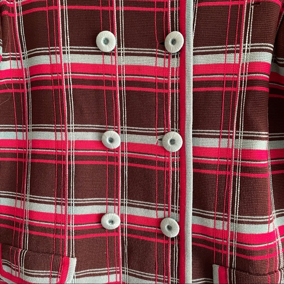 Anthropologie Jacket Cardigan Blazer Plaid Medium - Picture 3 of 11